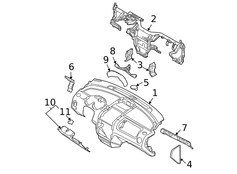 Instrument Panel for 2007 Chevrolet Aveo5 #0