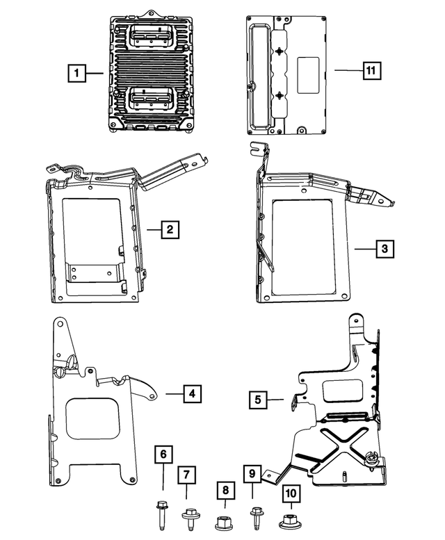 R5150542AE - Electrical: Powertrain Control Module, Remanufactured for Mopar Image image