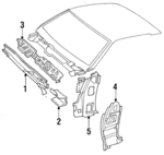 10053981 - Body: Screen for Chevrolet: Camaro | Pontiac: Firebird Image
