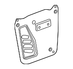 84029609 - Body: Water Deflector for Chevrolet: Silverado 2500 HD, Silverado 3500 HD | GMC: Sierra 2500 HD, Sierra 3500 HD Image