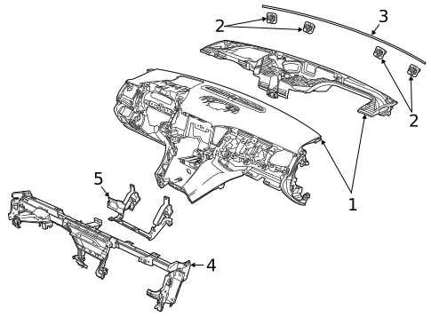 Instrument Panel for 2017 Chevrolet Caprice #0