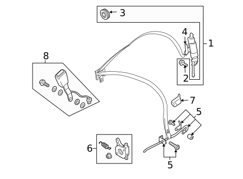 Front Seat Belts for 2010 Volvo C30 #0