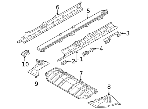 Floor & Rails for 2025 Volvo EX90 #0