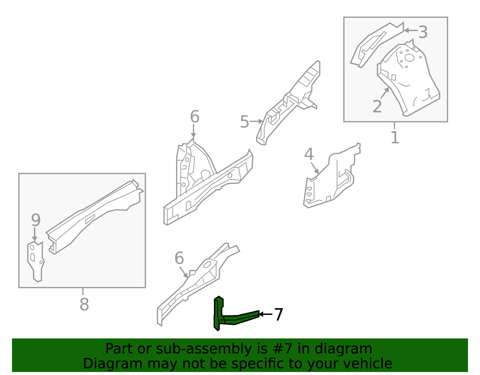 2013-2020 Nissan Pathfinder Fender Brace F2520-3JAMA | OEM Parts Online