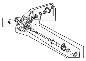 LK4Z3B403D - Suspension: Drive Axle Assembly for Ford Image