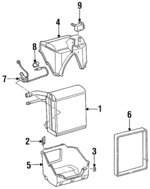 F4BZ19A779A - HVAC: Case Clip for Ford: Aspire Image