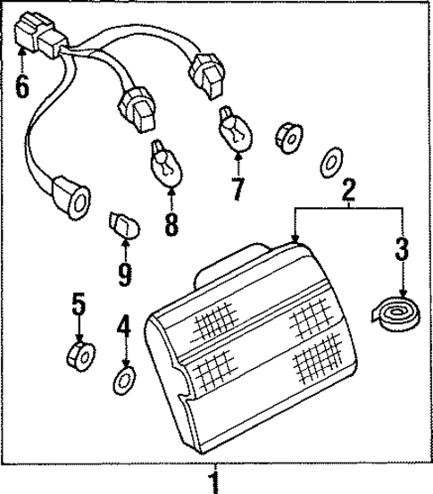 Bulbs - Chassis for 1998 INFINITI Q45 #4