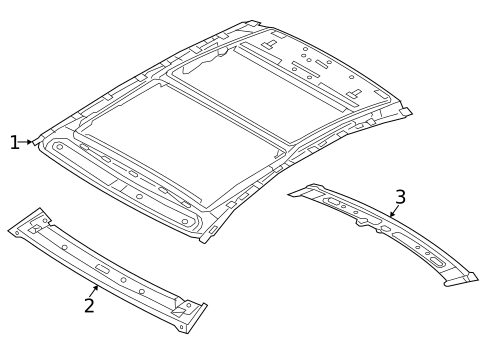 Roof & Components for 2024 Genesis G80 #0
