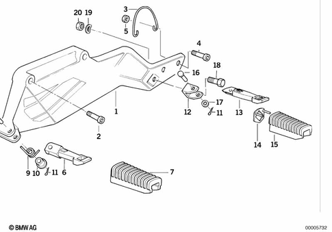 Footrests for 1994 BMW-Motorrad K 1100 LT #0