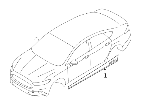 Stripe Tape for 2017 Ford Fusion #0
