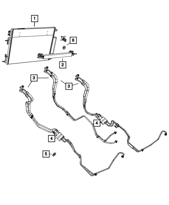 5183297AB - Cooling: Retainer for Chrysler: 300 | Dodge: Challenger, Charger, Magnum | Jeep: Commander, Grand Cherokee Image