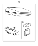 82207353AB - Mopar Accessories - Component Parts: Luggage Carrier Kit for Mopar Image