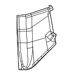 6LF26SD4AA - Body: Pillar Trim for Jeep: Grand Wagoneer, Grand Wagoneer L, Wagoneer, Wagoneer L Image