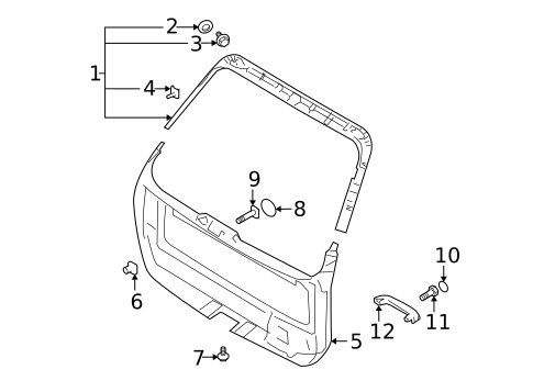 Interior Trim for 2009 Kia Sportage #0