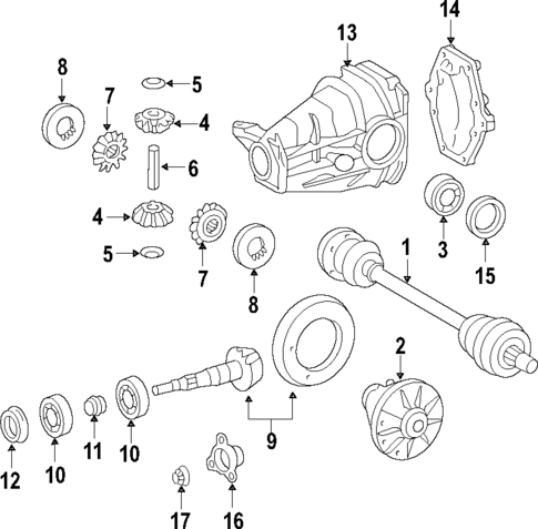 Propeller Shaft for 2007 Mercedes-Benz CLK350 #0