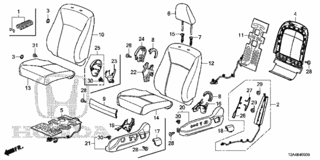 Front Seat (L.) (TS Tech) for 2016 Honda Accord #0