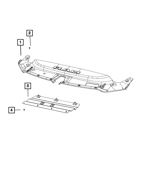 68276399AA - Cooling: Radiator Lower Seal for Mopar Image image