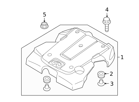 Engine Appearance Cover for 2010 INFINITI FX35 #0