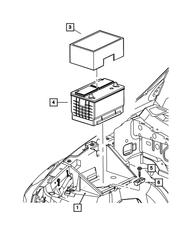BP65F121AA - : Storage Battery, Asia Pacific for Mopar Image