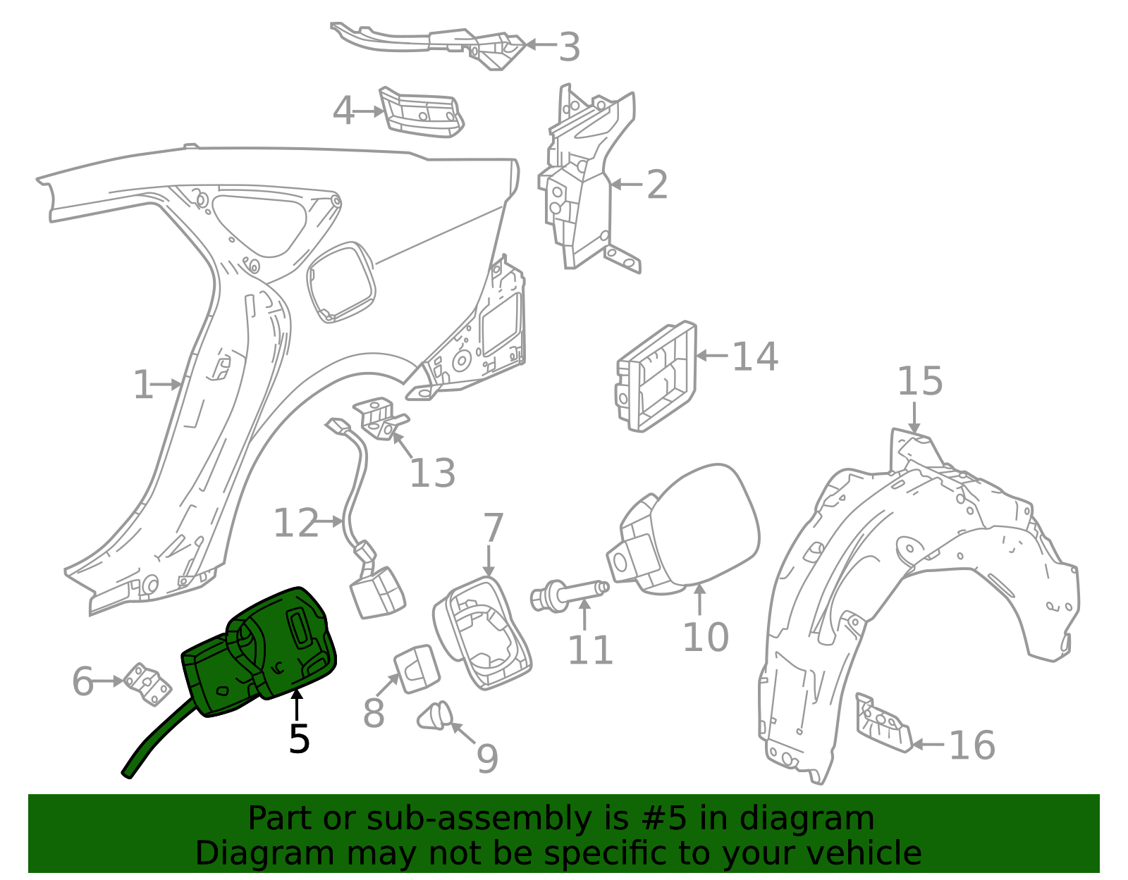 2023-2025 Honda Accord Fuel Filler Housing 74480-30A-A00 | OEM Parts Online
