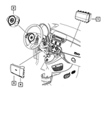 1RU53JW4AK - Restraints: Driver Air Bag for Mopar Image
