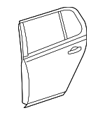 5K6833056K - Body: Door Shell for Volkswagen: Golf, Golf R, GTI Image