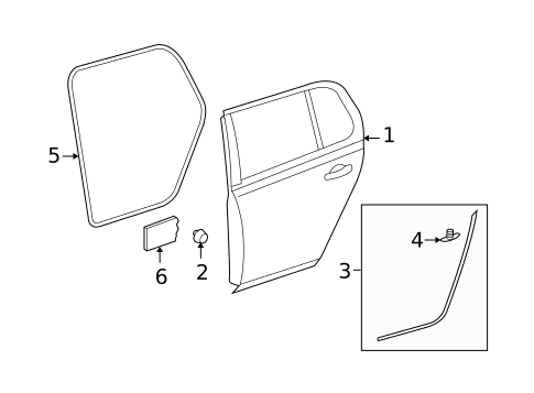 Door & Components for 2012 Volkswagen Golf R #0