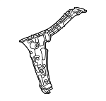 2368802400 - Body: Bumper Cover Support Rail for Mercedes-Benz Image