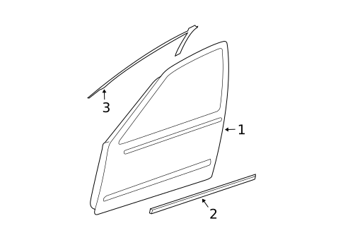 Exterior Trim - Front Door for 2006 Nissan Maxima #0