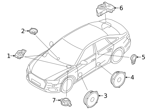 Sound System for 2025 Audi S7 Sportback #1