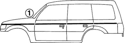 Stripe Tape for 1994 Mitsubishi Montero #0