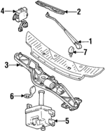 WM537 - Electrical: Wiper Motor for Mercury: Villager Image