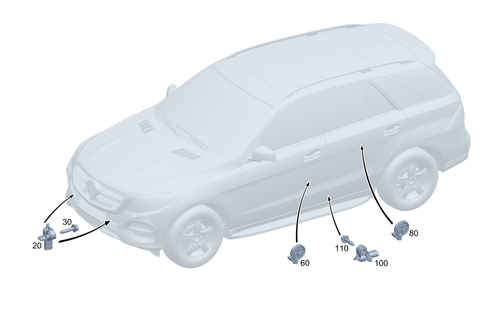 Airbag and Sensors for 2023 Mercedes-Benz EQE 500 SUV #0