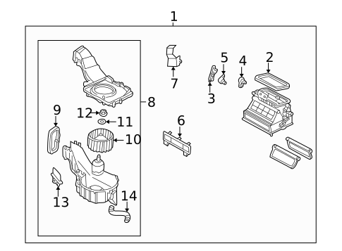 Blower Motor & Fan for 2003 Subaru Impreza #0