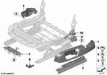52107293580 - Seats: Trim, Seat Outer Right for BMW: 228i, 228iX, 230i, 230iX, 320i, 320iX, 328d, 328dX, 328i, 328iX, 330e, 330i, 330iX, 335i, 335iX, 340i, 340iX, 428i, 428iX, 430i, 430iX, 435i, 435iX, 440i, 440iX, Hybrid 3, M235i, M235iX, M240i, M240iX Image image