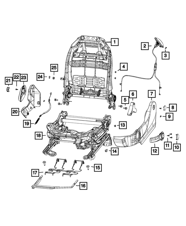 68104965AA - Interior Trim: Screw for Mopar Image