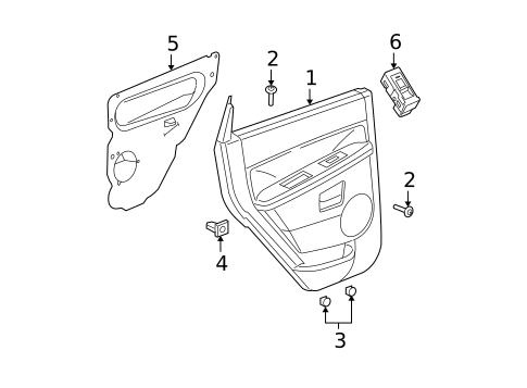 Rear Door for 2005 Jeep Grand Cherokee #1