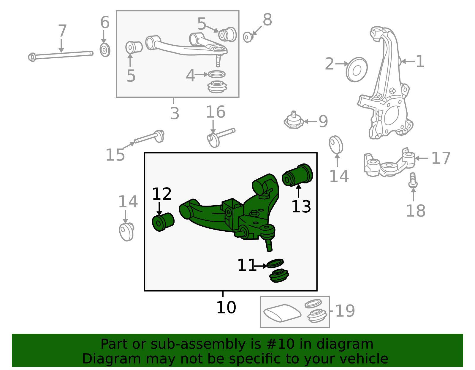 2022-2026 Toyota Lower Control Arm 48068-0C011 | Toyota Parts Express
