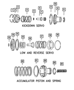 6028863 - Automatic Transmission 4 Speed: Kickdown Snap Ring for Mopar Image