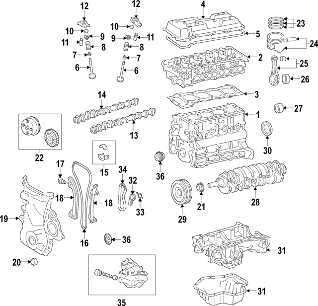 1141039246 - Engine: Cylinder Block for Toyota Image