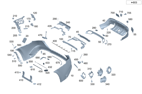 Rear Bumper for 2026 Mercedes-Benz GLE63 AMG S #0