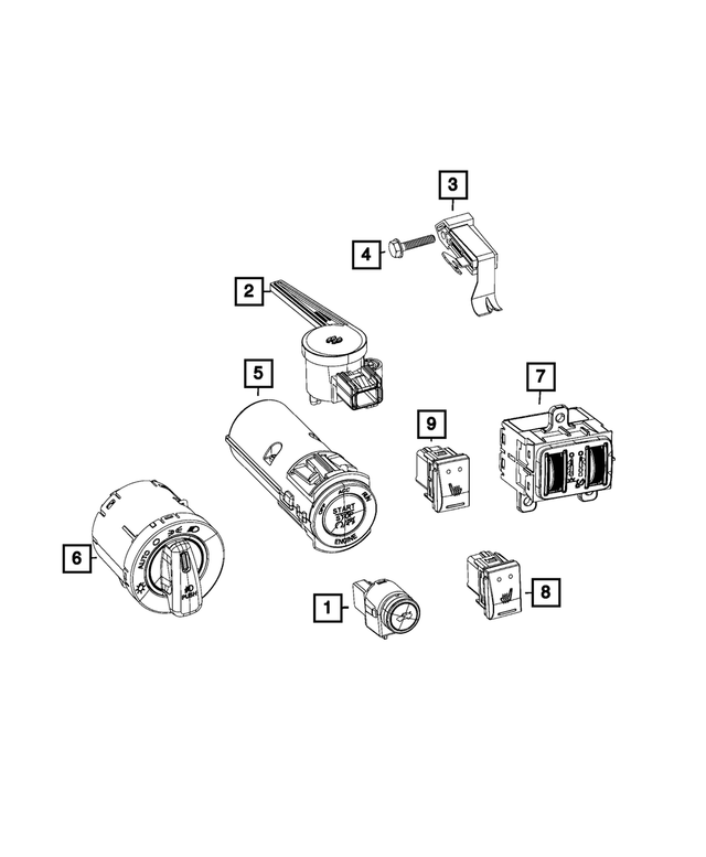 5189366AB - Electrical: Parking Brake Switch for Mopar Image image