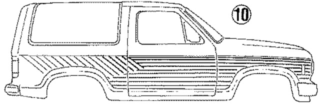 E9TZ9820000BC - Body: Stripe Tape for Ford: Bronco II Image