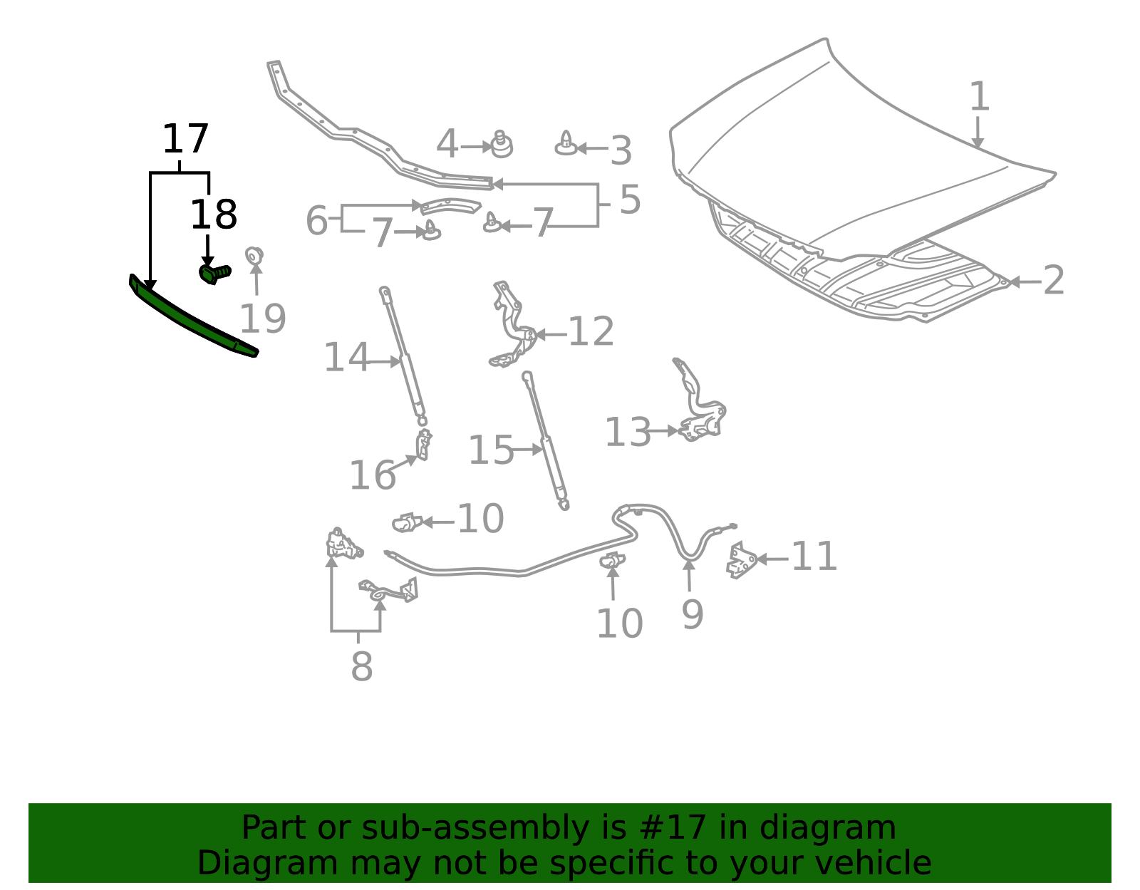 2005 2006 2007 2009 2009 2010 TOYOTA AVALON TRUNK LID BOOT ASSEMBLY
