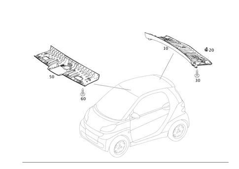 Headliner for 2014 Smart Fortwo #0