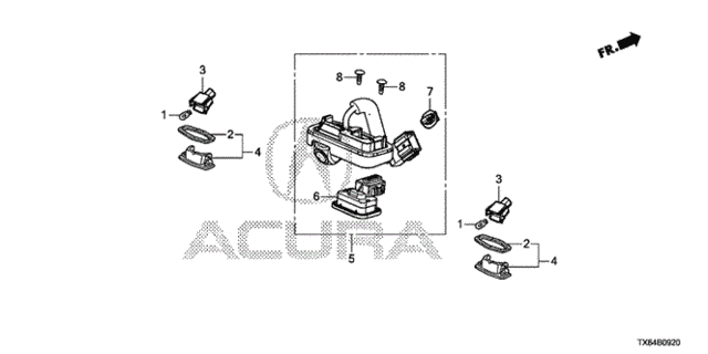 License Light - Rear Camera for 2014 Acura ILX #0