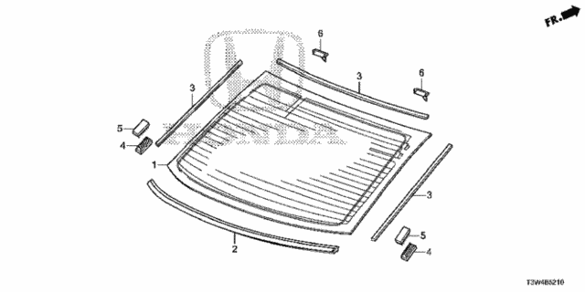 Rear Windshield for 2014 Honda Accord #0