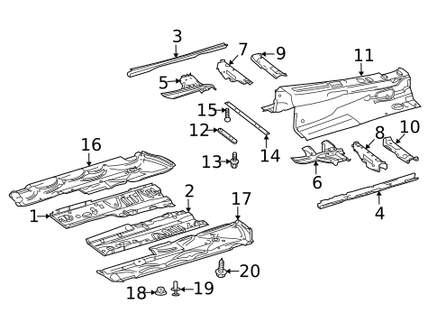 Floor & Rails for 2016 Mercedes-Benz E63 AMG S #0