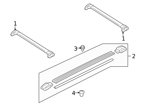 Roof Rack for 2010 Mercury Mariner #0