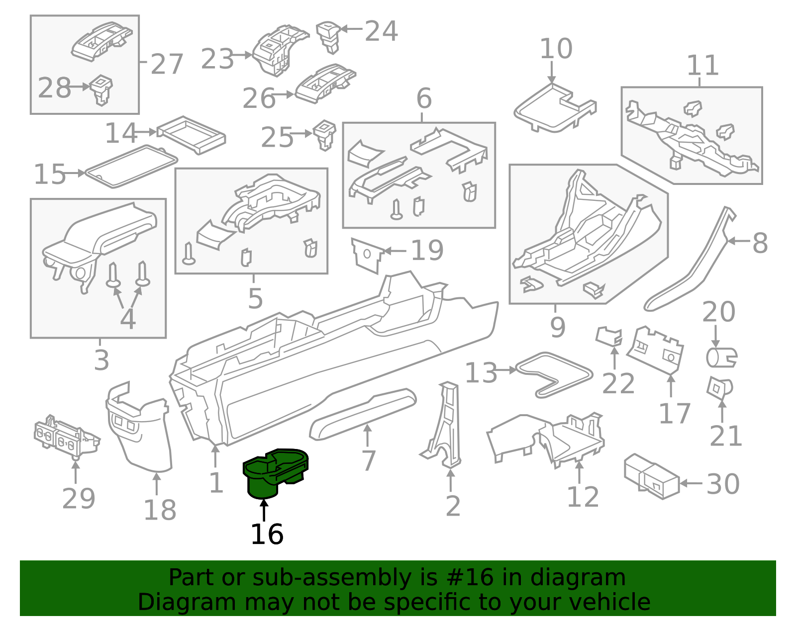83446-TBA-AA1ZA - 2019-2021 Honda Civic - Holder Assembly Cup